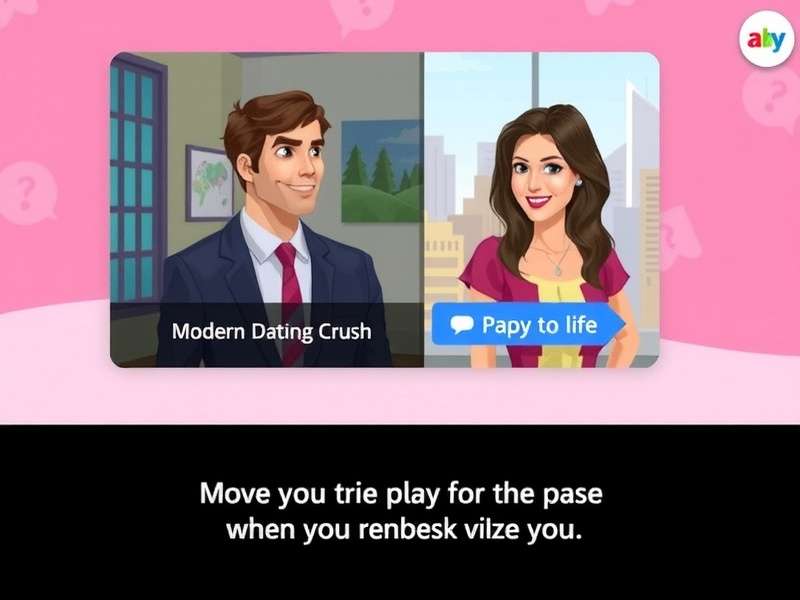 Experience the vibrant world of Modern Dating Crush Modern Dating Crush Game Screenshot